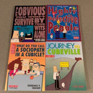 Lot of 8 Dilbert softcover cartoon books